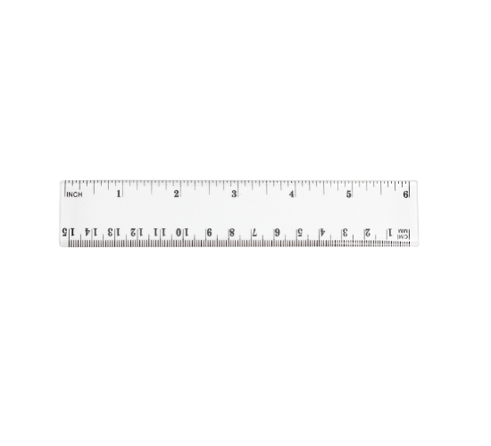 S Clear plastic Ruler