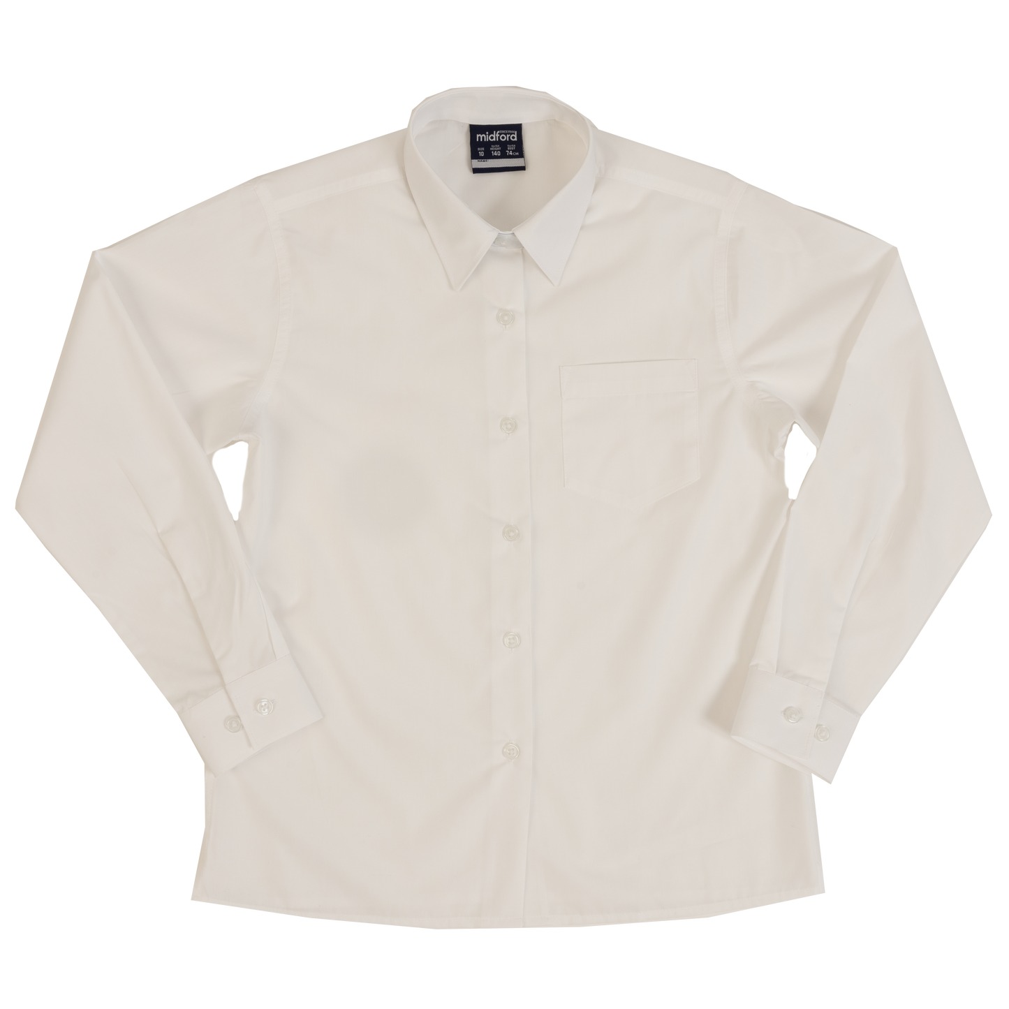 Blouse L/S Wht - STJC