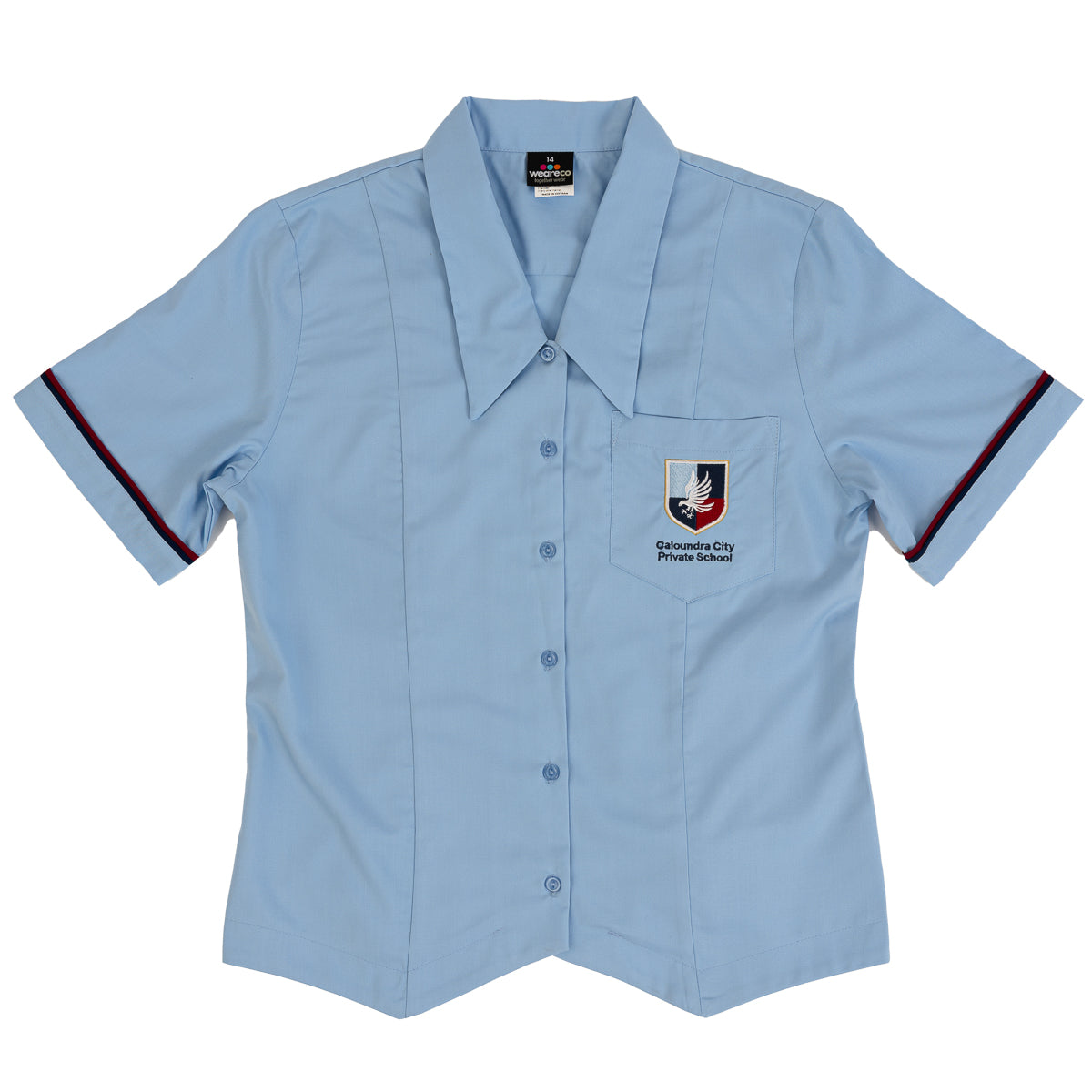 Blouse Pwd Blue Girls CCPS
