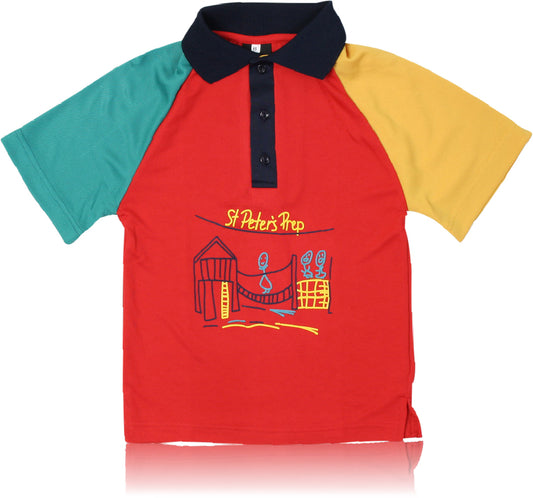 Red Prep Polo St Peters Rky