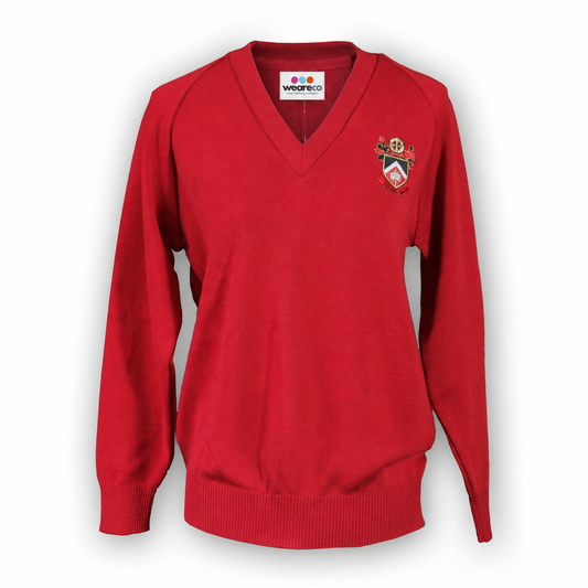 Red School Pullover  Jumper